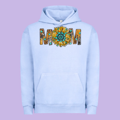 Western Mom With Gemstone And Sunflower Urban Hoodie Designed By Bundleandbundleshop