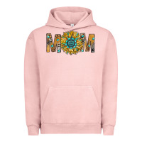 Pigment Salmon Western Mom With Gemstone And Sunflower Urban Hoodie - BundleAndBundleShop