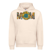 Sandshell Western Mom With Gemstone And Sunflower Urban Hoodie - BundleAndBundleShop