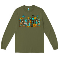 Army Green western faith Long Sleeve Tee - Zillion Design Studio