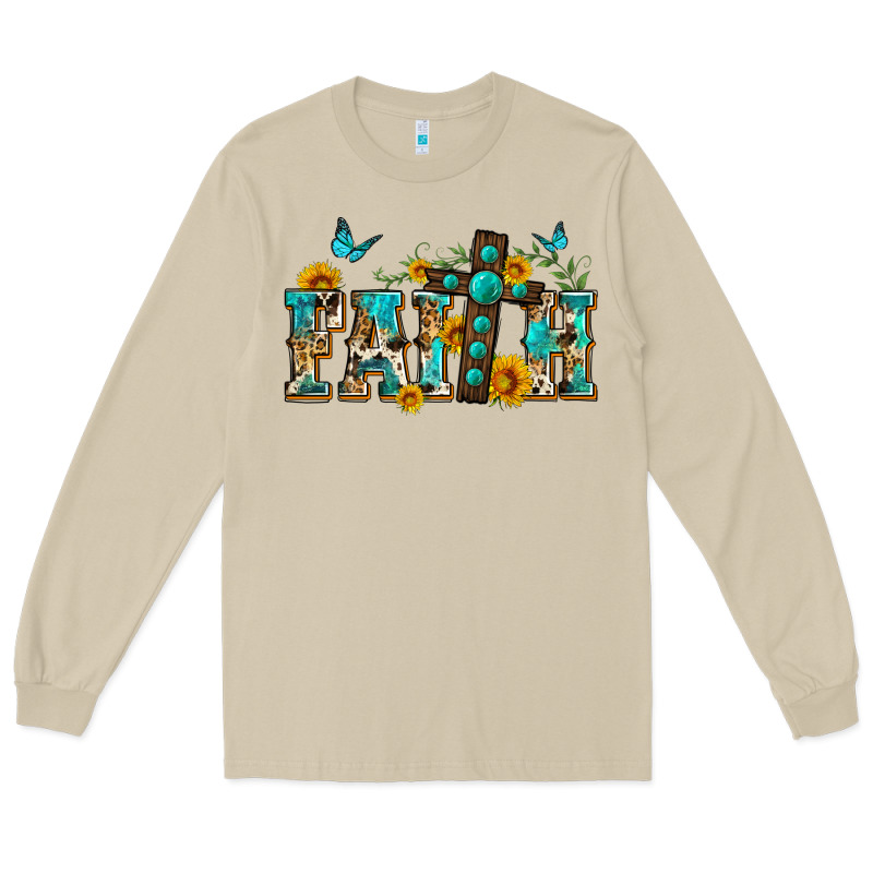 Western Faith Long Sleeve Tee by Zillion Design Studio | Teevron