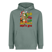 Sage Christmas ho ho ho holy shit what a year skeleton Heavyweight Hoodie - AdoDesignShop