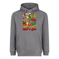 Storm Christmas ho ho ho holy shit what a year skeleton Heavyweight Hoodie - AdoDesignShop
