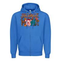 True Royal thankful mama pig Zipper Hoodie - RacoonDesign