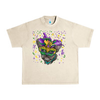 Sandshell Mardi gras mask french bulldog Urban Heavy Tee - RanaPortraitStore