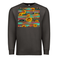 Smoke sunflower serape wood and cowhide Premium Sweatshirt - Artiststas