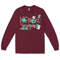 Burgundy physical assistant Long Sleeve Tee - AdoDesignShop