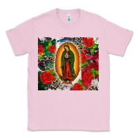 Bubblegum Pink Lady of Guadalupe Classic Tee - CTS Tumbler Store