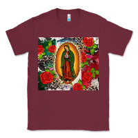 Burgundy Lady of Guadalupe Classic Tee - CTS Tumbler Store