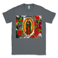 Charcoal Heather Lady of Guadalupe Classic Tee - CTS Tumbler Store