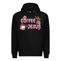 Black give me coffee jesus Premium Hoodie - MaliasSmallBusiness