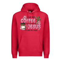 Cardinal give me coffee jesus Premium Hoodie - MaliasSmallBusiness