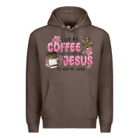 Coffee give me coffee jesus Premium Hoodie - MaliasSmallBusiness