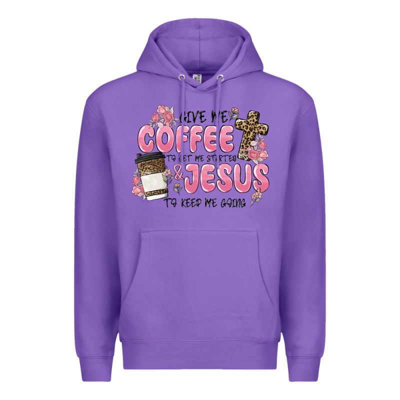 Give Me Coffee Jesus Premium Hoodie by MaliasSmallBusiness | Teevron