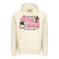 Sandshell give me coffee jesus Premium Hoodie - MaliasSmallBusiness