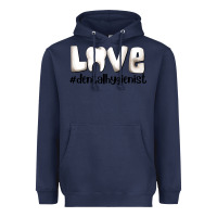 Navy love dental hygienist Heavyweight Hoodie - AdoDesignShop