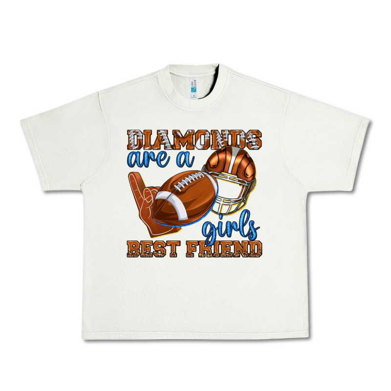Diamonds Are A Girls Best Friend Football Urban Heavy Tee by texasbilliewilder | Teevron