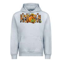 Heather Grey Western Mom With Pumpkins Urban Hoodie - BundleAndBundleShop