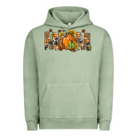 Pigment Oil Green Western Mom With Pumpkins Urban Hoodie - BundleAndBundleShop