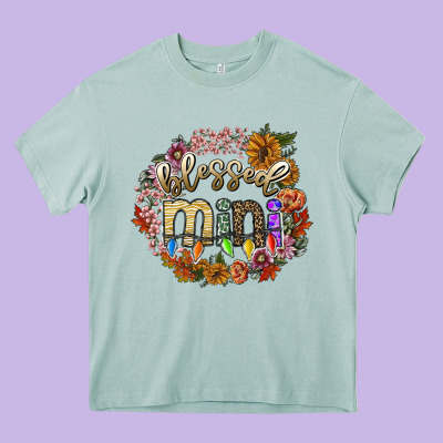 Blessed Mini Heavy Core Tee Designed By Sublimationcraftshop