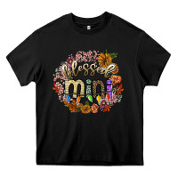 Black blessed mini Heavy Core Tee - SublimationCraftShop