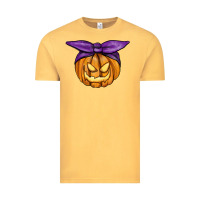 Vintage Mustard Jack O' Lantern Halloween Pumpkin Vintage Tee - RanaPortraitStore