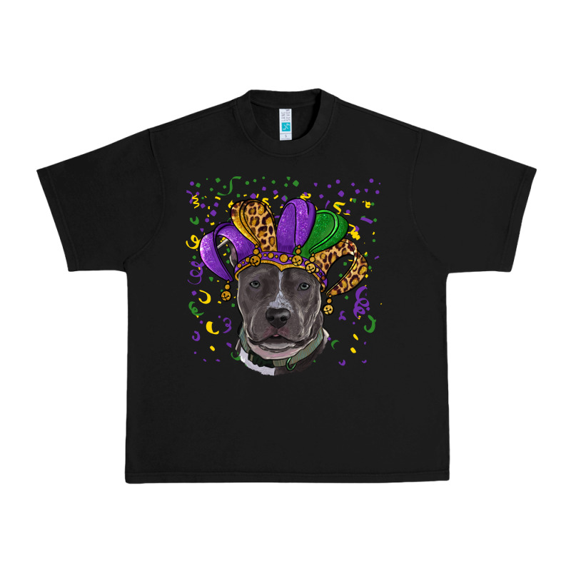 Mardi Gras Pitbull With Hat Urban Heavy Tee by RanaPortraitStore | Teevron