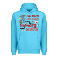 Ocean Blue pharmacy technicians Premium Hoodie - MaliasSmallBusiness