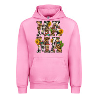 Fuchsia Pink Western Mama With Sunflowers Urban Hoodie - BundleAndBundleShop