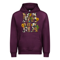 Mauve Wine Western Mama With Sunflowers Urban Hoodie - BundleAndBundleShop