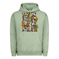 Pigment Oil Green Western Mama With Sunflowers Urban Hoodie - BundleAndBundleShop