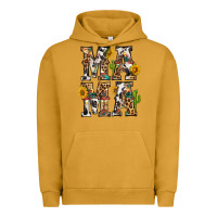 Pigment Peanut Butter Western Mama With Sunflowers Urban Hoodie - BundleAndBundleShop
