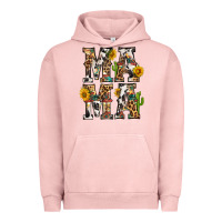 Pigment Salmon Western Mama With Sunflowers Urban Hoodie - BundleAndBundleShop