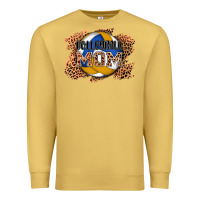 Antique Gold volleyball mom Premium Sweatshirt - AdoDesignShop