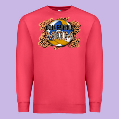 Volleyball Mom Premium Sweatshirt Designed By Adodesignshop