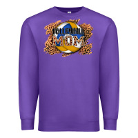 Purple volleyball mom Premium Sweatshirt - AdoDesignShop