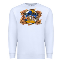 White volleyball mom Premium Sweatshirt - AdoDesignShop
