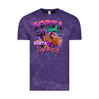 Cloud Purple Sorta sweet sorta spooky sneaker and heel afro wom Vintage Tee - RanaPortraitStore