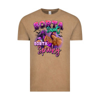 Vintage Coffee Sorta sweet sorta spooky sneaker and heel afro wom Vintage Tee - RanaPortraitStore