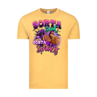 Vintage Mustard Sorta sweet sorta spooky sneaker and heel afro wom Vintage Tee - RanaPortraitStore
