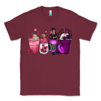 Burgundy wednesday and enid coffee cups Classic Tee - Zillion Design Studio