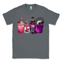 Charcoal Heather wednesday and enid coffee cups Classic Tee - Zillion Design Studio