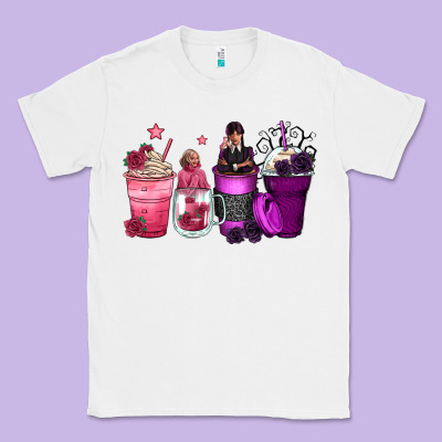 Wednesday And Enid Coffee Cups Classic Tee Designed By Zillion Design Studio