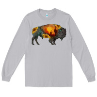 Moon Dust sunflower bison Long Sleeve Tee - RanaPortraitStore