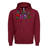 Burgundy life is better İn the pool Zipper Hoodie - CowhideDigitalArt