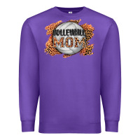 Purple volleyball mom Premium Sweatshirt - AdoDesignShop