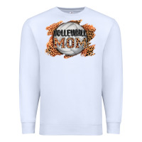 White volleyball mom Premium Sweatshirt - AdoDesignShop