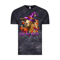 Cloud Black Spooky Goat Vintage Tee - RanaPortraitStore