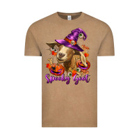 Vintage Coffee Spooky Goat Vintage Tee - RanaPortraitStore