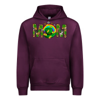 Mauve Wine Western Mom With Shamrock Urban Hoodie - BundleAndBundleShop